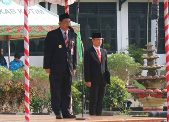Pjs Bupati Kotim Shalahuddin memimpin upacara peringatan Hari Kesaktian Pancasila, Selasa, 1 Oktober 2024.