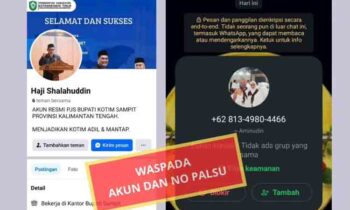 Akun palsu Pjs Bupati Kotim Shalahuddin