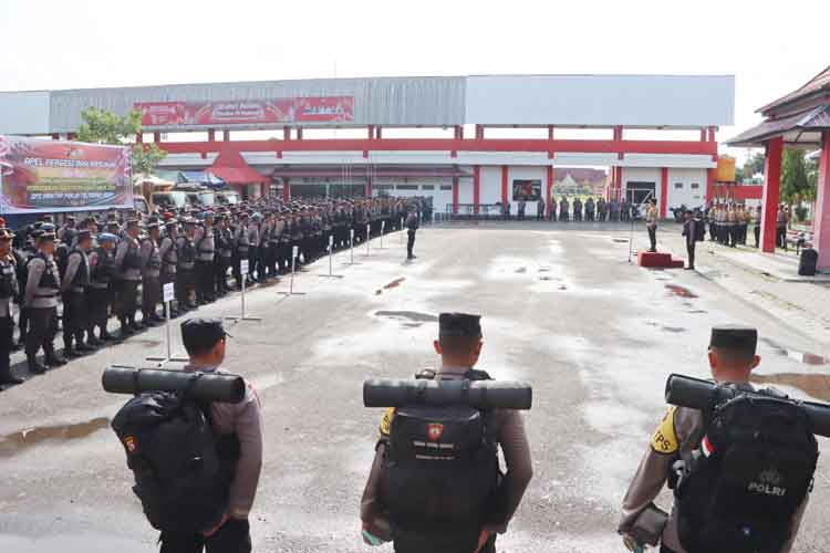 Kapolres Kotim Tekankan Pentingnya Mitigasi dan Profesionalisme dalam Apel Pergeseran Pasukan Pam Pilkada 2024
