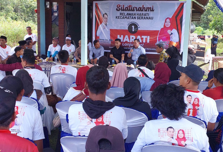 Halikinnor Janji Perbaiki Jalan di Kecamatan Seranau
