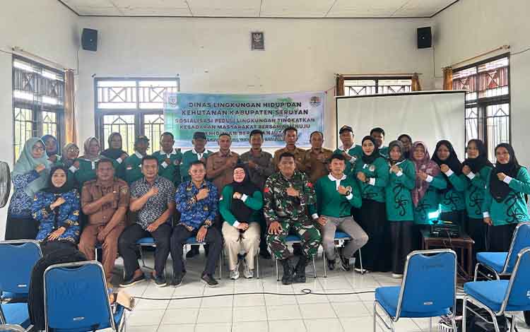 DLHK Seruyan Sosialisasi Peduli Lingkungan di Kecamatan Hanau, Perkuat Kolaborasi Antarpihak