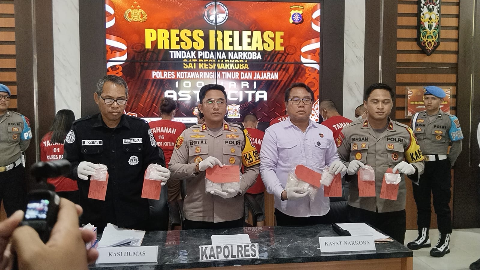 Enam Ons Sabu Gagal Beredar di Kotim