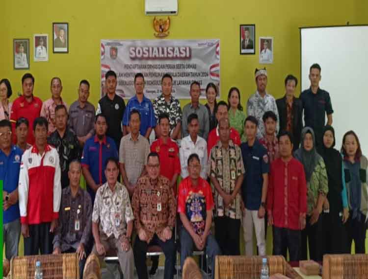 Badan Kesbangpol Katingan Sosialisasi Peran Serta Ormas Sukseskan Pilkada 2024