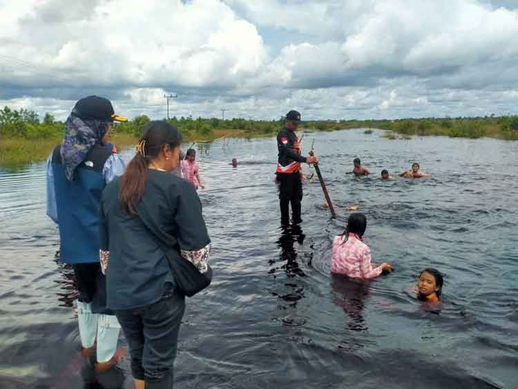 Banjir di Palangka Raya Makin Meluas