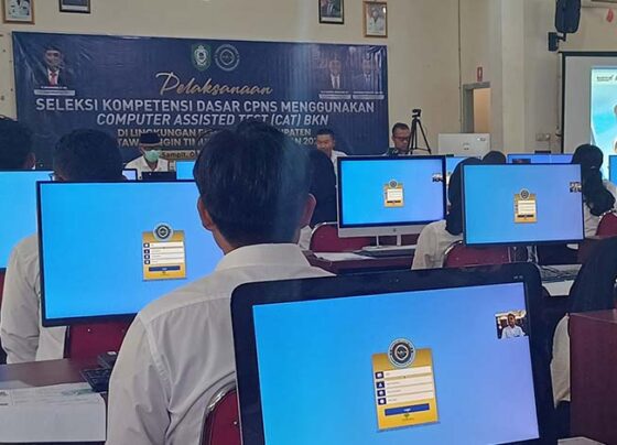 Tes SKD CPNS di Kabupaten Kotim.