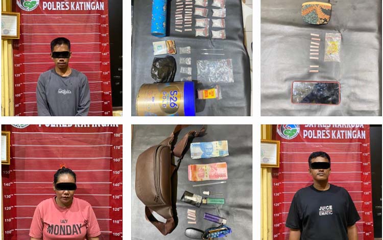 Lagi, Polres Katingan Amankan Sejumlah Warga Diduga Pengedar Sabu