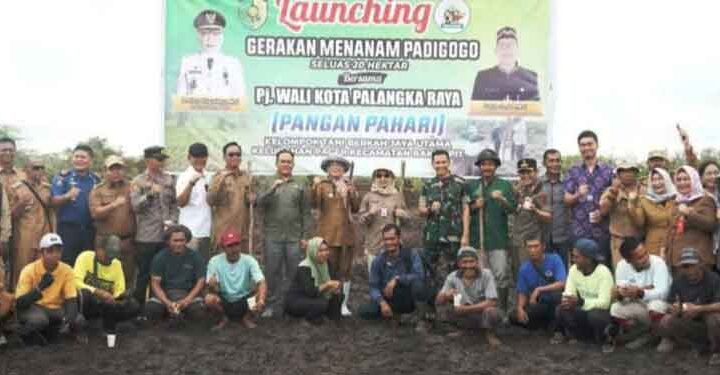 Aksi menanam padi dan cabai bersama kelompok tani di Kecamatan Rakumpit.