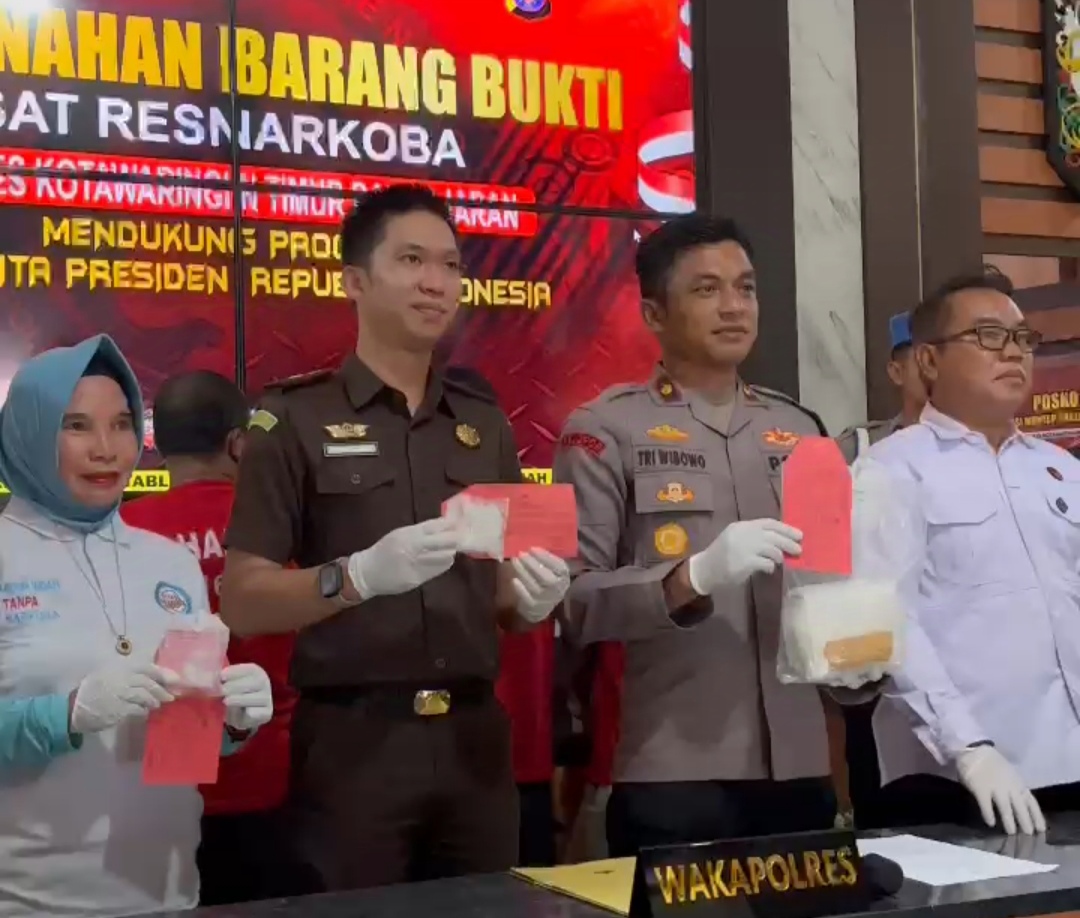 Polres Kotim Amankan 4 Kilogram Sabu Selama Setahun