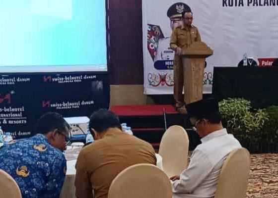 Rapat koordinasi lintas sektor pencegahan stunting di Palangka Raya.