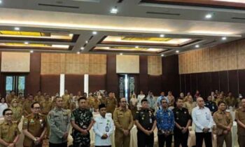 Rapat koordinasi lintas sektor pencegahan stunting di Palangka Raya.