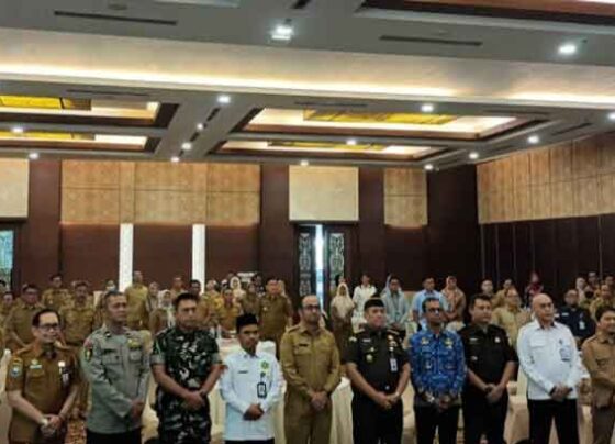 Rapat koordinasi lintas sektor pencegahan stunting di Palangka Raya.