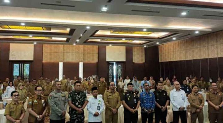 Rapat koordinasi lintas sektor pencegahan stunting di Palangka Raya.