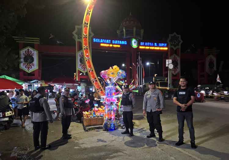 Cooling System Pascapemilu, Polres Kotim Lakukan Patroli Rutin Malam Hari