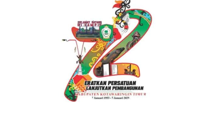 Logo Hari Ulang Tahun ke 72 Kabupaten Kotawaringin Timur