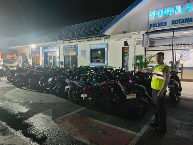 Satlantas Polres Kotim Amankan 36 Sepeda Motor Balapan Liar