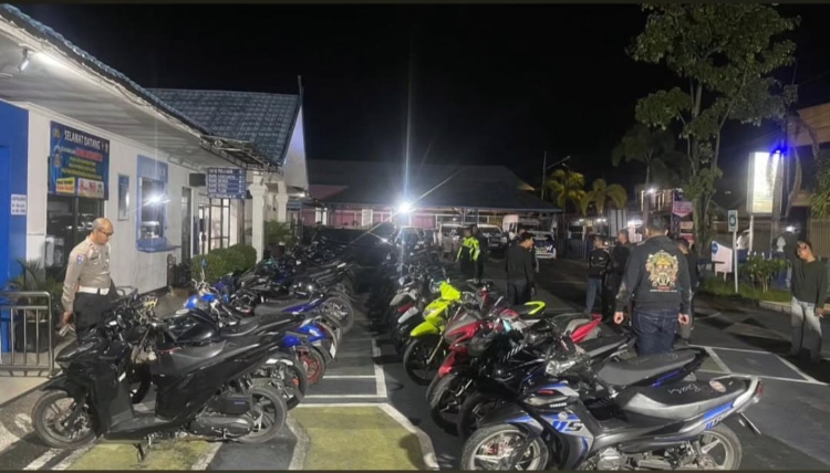Cegah Aksi Balap Liar, Polisi Tilang 38 Sepeda Motor dengan Knalpot Brong