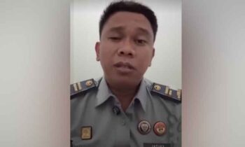 Tangkapan layar dari video viral pegawai lapas yang mengakibatkan Kalapas dan KPLP Sampit dibebastugaskan.