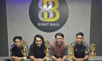 Para juara Turnamen Fun Game Pemula Eight Ball Sampit