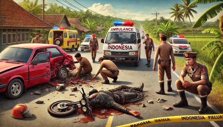 Mobil Gagal Menyalip, Pengendara Motor Tewas di Desa Seranggas
