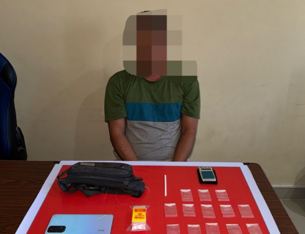 Pengedar Narkoba di Palangka Raya Dibekuk, Belasan Paket Sabu Disita