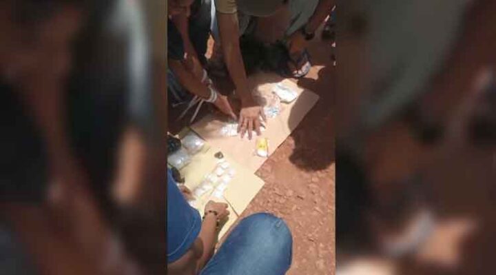 Penangkapan bandar narkoba oleh Polda Kalteng di Desa Bukit Raya, Kecamatan Cempaga Hulu, Kabupaten Kotawaringin Timur.