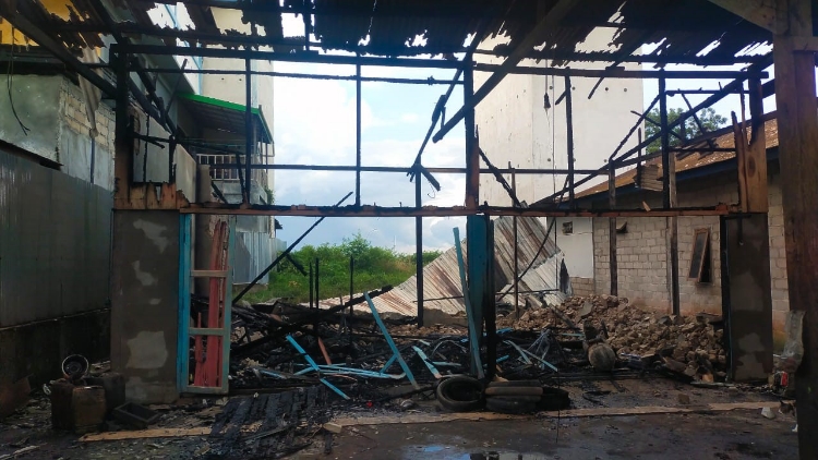 Bengkel Motor di Seruyan Ludes Terbakar Saat Pemilik di Kebun, Kerugian Capai Rp400 Juta