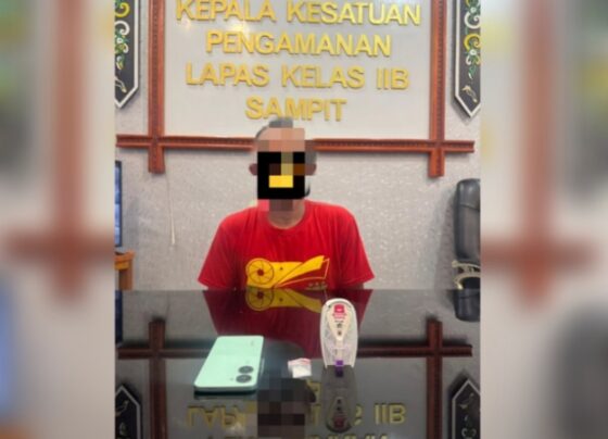 Tahanan titipan inisial S yang kedapatan menyimpan sabu di Lapas Sampit.