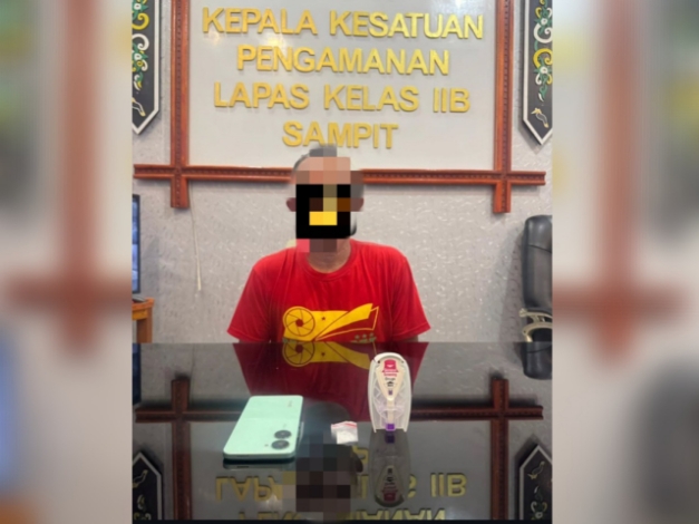 Sabu Diselundupkan Lewat Istri, Lapas Sampit Ungkap Tahanan Titipan Simpan Narkoba