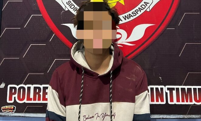 Tersangka curanmor yang diringkus Satreskrim Polres Kotim.(IST)