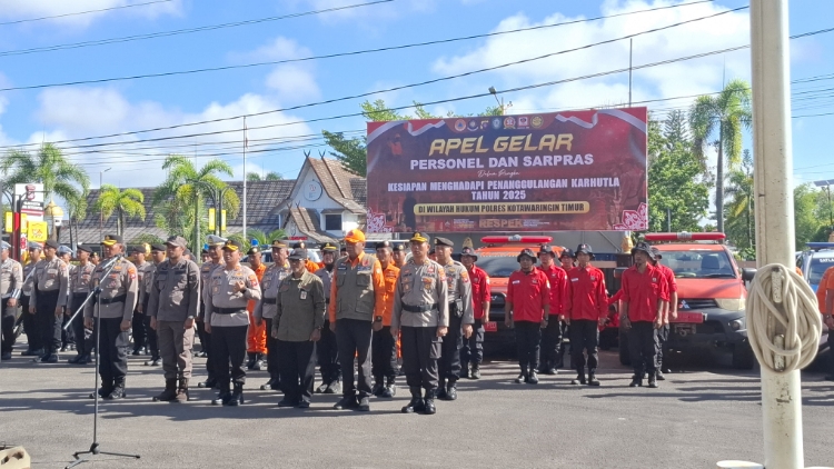 Pemkab Kotim Gelar Apel Kesiapan Penanggulangan Karhutla 2025