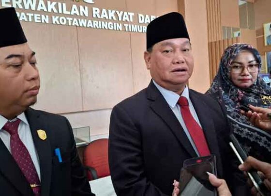 Bupati Kotim Halikinnor didampingi Wakil Bupati Kotim irawati dan Ketua DPRD Kotim Rimbun