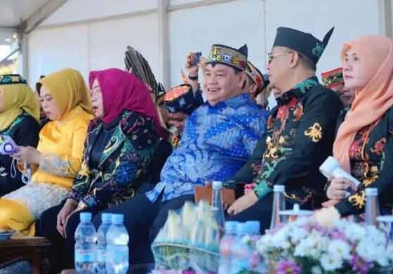 Bupati Kotim Halikinnor saat hadiri acara Festival Isen Mulang Provinsi Kalimantan Tengah tahun 2025
