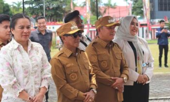 Bupati Murung Raya Disambut Prosesi Adat dan Potong Hompong di Rumah Jabatan