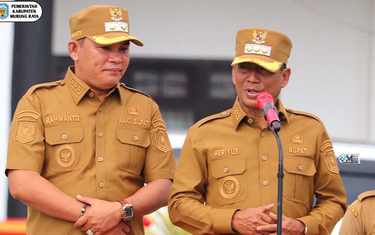 Pimpin Apel Perdana, Bupati-Wabup Murung Raya Tekankan Disiplin ASN