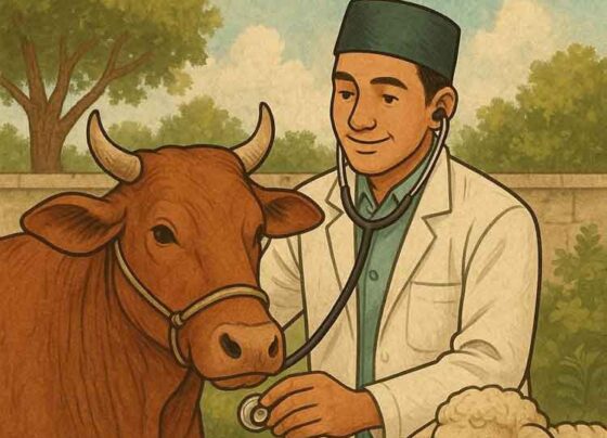 Ilustrasi pemeriksaan hewan kurban
