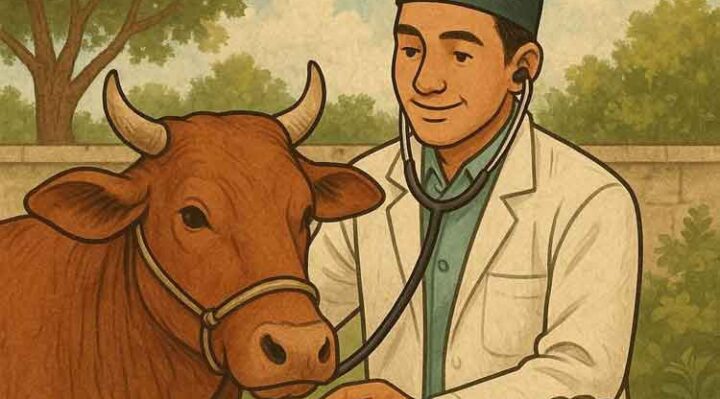 Ilustrasi pemeriksaan hewan kurban