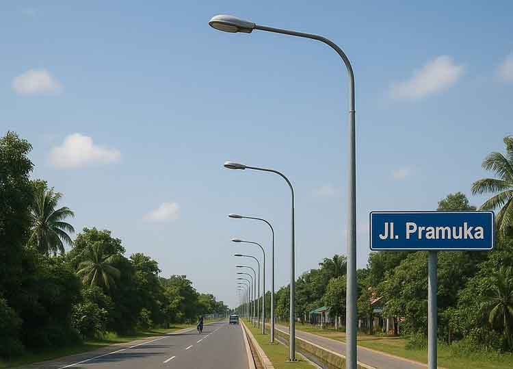 160 Titik Lampu Jalan Segera Terpasang di Pramuka–Pemuda Sampit
