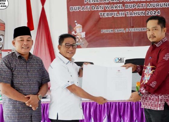 KPU Tetapkan Heriyus Rahmanto sebagai Bupati Wabup Terpilih Murung Raya 2025–2030