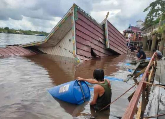 Kapal Wisata Pemkab Kotim yang sempat karam.