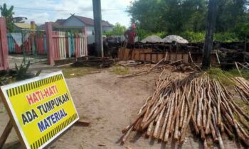 Pembangunan jembatan permanen di Kompleks Griya Petuk Katimpun Indah I, Kelurahan Petuk Katimpun, Kota Palangka Raya dimulai.