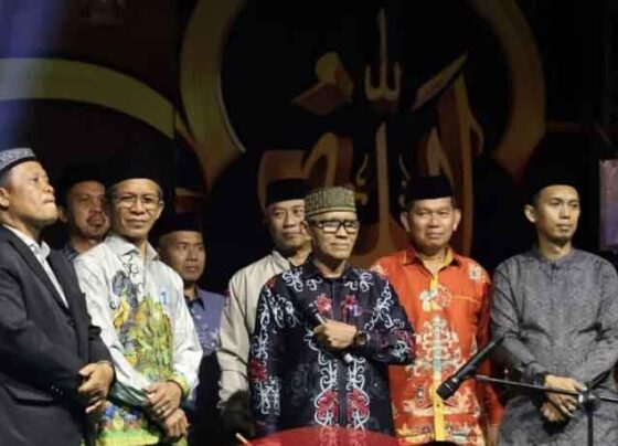 Penutupan MTQ ke 56 Tingkat Kecamatan Mentaya Hilir Selatan, , di halaman SDN 4 Sebamban, Minggu, 25 Mei 2025.