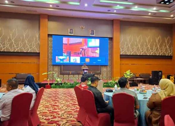 Rapat Koordinasi Optimalisasi Pendapatan Pajak dan Retribusi Daerah Pemkab Kotim, Selasa, 27 Mei 2025.