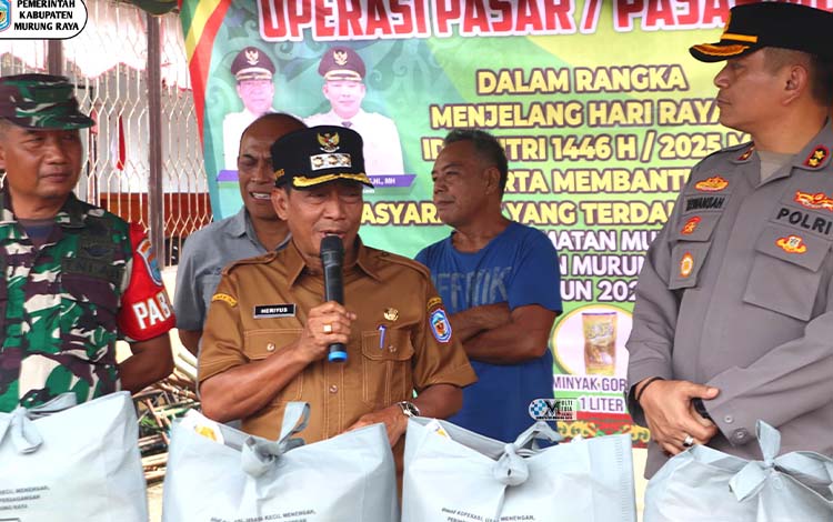 Sambut Idulfitri 1446 H, Pemkab Murung Raya Gelar Pasar Murah