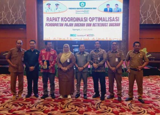 Wabup Kotim Irawati membuka Rakor Optimalisasi Pendapatan Asli Daerah (PAD) Kotim 2025 di Aquarius Boutique Hotel Sampit, Selasa, 27 Mei 2025