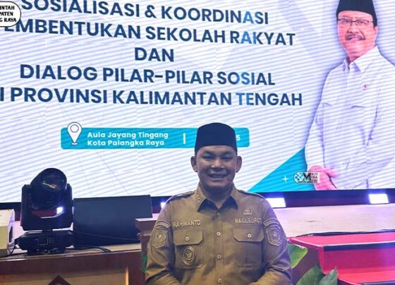 Wabup Murung Raya Hadiri Sosialisasi Sekolah Rakyat Bersama Mensos di Palangka Raya