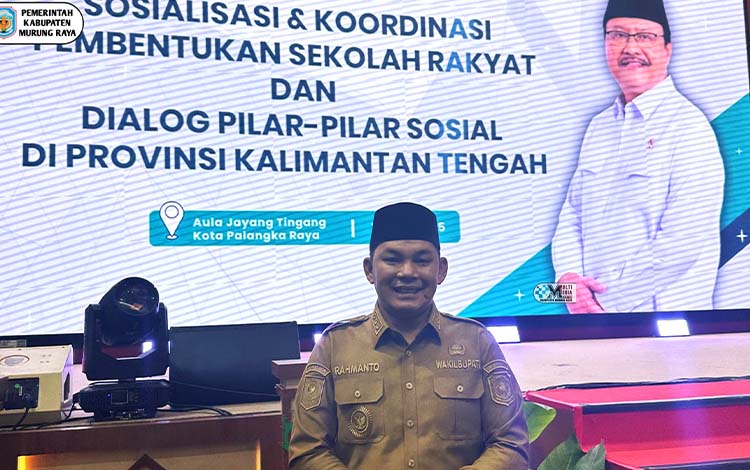 Wabup Murung Raya Hadiri Sosialisasi Sekolah Rakyat Bersama Mensos di Palangka Raya