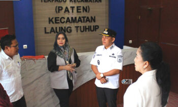Wakil Bupati (Wabup) Mura, Rahmanto Muhidin melakukan kunjungan kerja ke kantor Kecamatan Laung Tuhup, Rabu, 9 April 2025.