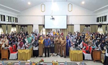 Bimtek penguatan lingkungan belajar bagi tenaga pendidik PAUD se Kotim, Senin, 2 Juni 2025.