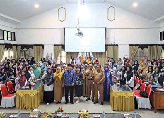 Bimtek penguatan lingkungan belajar bagi tenaga pendidik PAUD se Kotim, Senin, 2 Juni 2025.