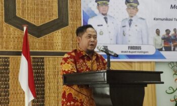 Bupati Katingan, Saiful membuka Konferensi PWI Katingan, Kamis, 19 Juni 2025